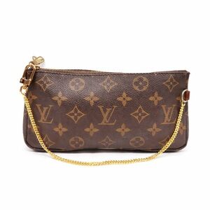 Louis Vuitton Monogram Brown Wristlet 100% authentic